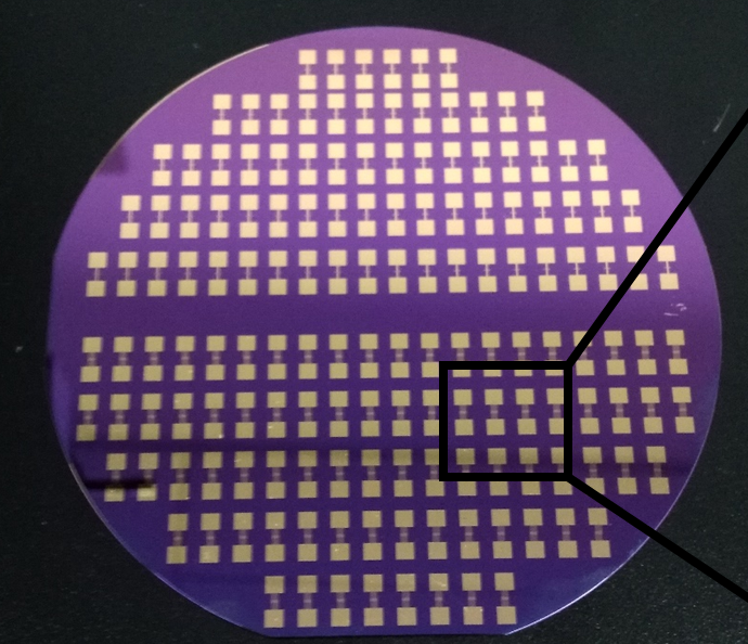 叉指電極（單根納米線(xiàn)）